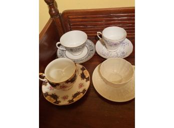 Assorted Sets Of Four (4) Tea Cups And Saucers