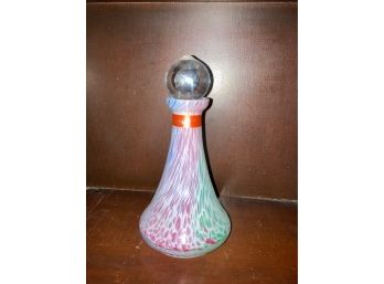 Murano Decanter With Ground Stopper