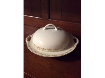 Vintage Jaeger And Co Bavaria Covered Butter/Cheese Dish