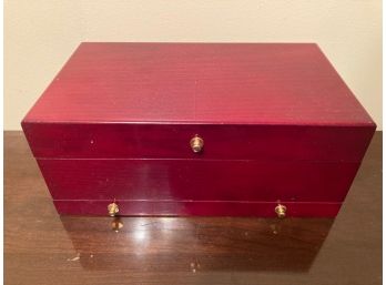 Lori Greiner For Your Ease Only Cherry Jewelry Box/Organizer