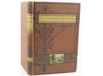 The Affectionate Brothers, A Tale - Antique Book In Decorative Boards, Mrs. Hofland, Rare In This Edition