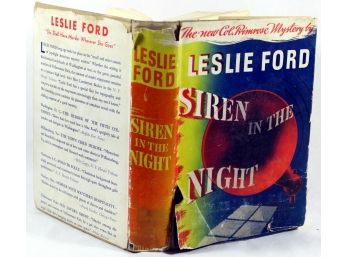 Siren In The Night - Leslie Ford - First Edition (Scribner's A) In Dust Jacket