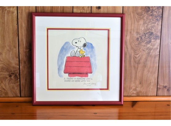 Charles M. Schulz Limited Edition Lithograph 'Sharing'
