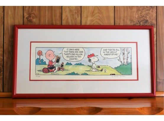 Charles M. Schulz Limited Edition Lithograph '21 Million Golfers'