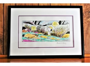 Charles M. Schulz Limited Edition Lithograph 'Beware Of Snakes'
