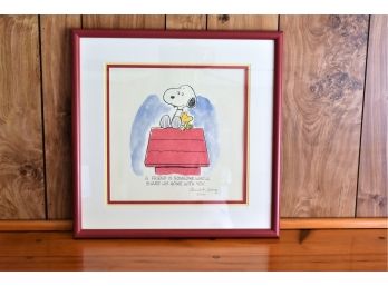 Charles M. Schulz Limited Edition Lithograph 'Sharing'