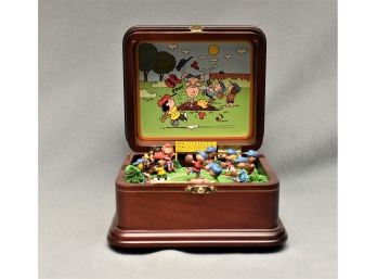 Danbury Mint Peanuts Snoopy And The Gang 'Play Ball Charlie Brown' Music Box