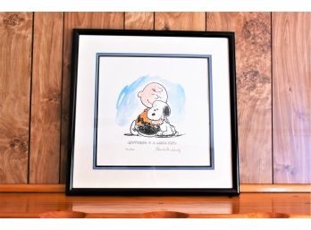 Charles M. Schulz Limited Edition Lithograph 'Happiness Is'