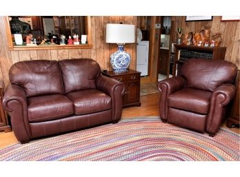Lane Leather Living Room Set
