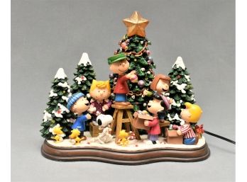 Danbury Mint Peanuts Snoopy And The Gang 'Christmas Time Is Here'