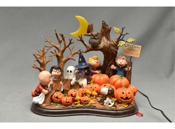 Danbury Mint Peanuts Snoopy And The Gang 'Welcome Great Pumpkin'