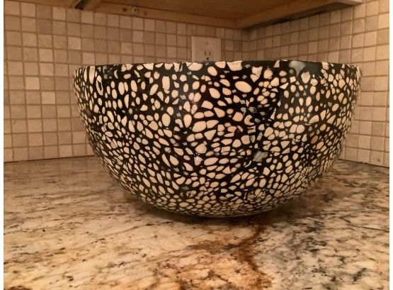 169, White And Black Spotted Bowl