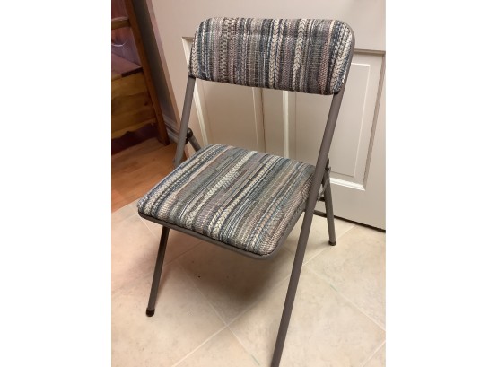 163, Four Folding Chairs Gray