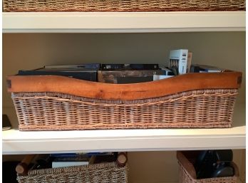 142, Large Wicker And Wood Storage
