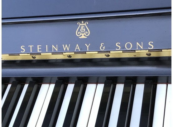 Fantastic Vintage STEINWAY & SONS Piano - Model 45 - Ebony Black - From Harold Micklin Estate