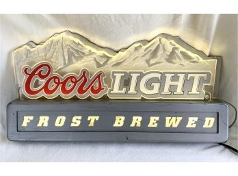 Vintage Coors Light Bar Light Sign