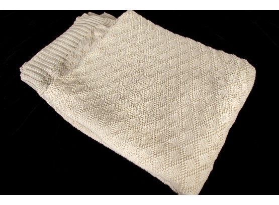 (1) Ralph Lauren Home Cotton Knit Throw Blanket