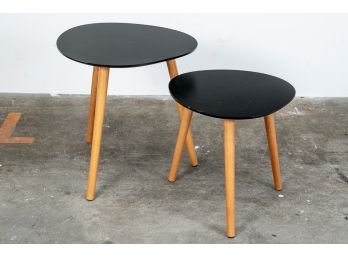Set Of Two Modern Minimalist Side Tables