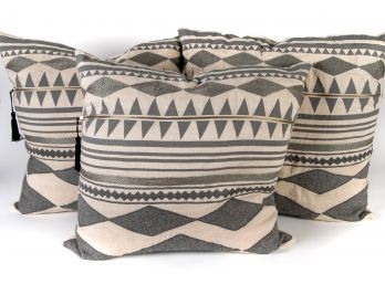 Trio Of Nikki Chu Tribal-pattern Throw Pillows By Jaipur Living