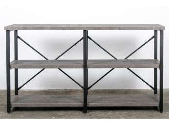 Rustic Open Back Console Table