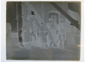 Group Of Signal Corps On Tower Of 13th Regt Armory 1895