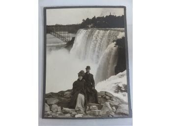 Man And Women In Front Of Niagara Falls