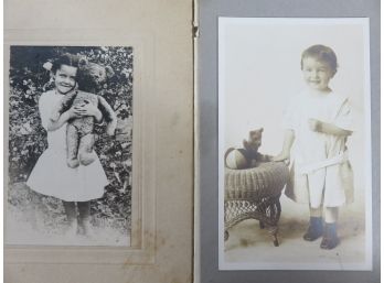 Little Girls With Teddy Bears Photo Lot