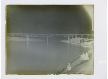 Poughkeepsie Bridge 1899 Glass Plate