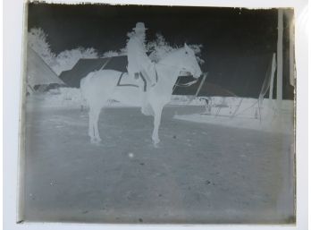 Adjutant W.C. Roe Mounted 1896 Negative Glass Slide