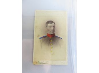 Soldier CDV Colored  Portrait