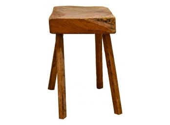 Rustic Hand Made Wooden Stool / Bench