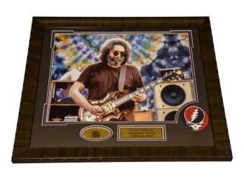 Autographed Jerry Garcia Grateful Dead Circa 1980 Photograph Framed Memorabilia