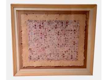 Framed Multi-dimensional Abstract Art On Paper