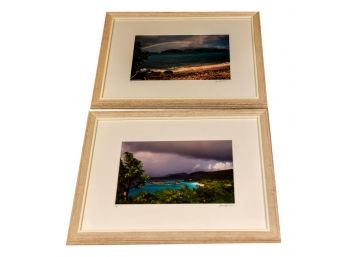 Pair Of Framed Shoreline Photographs By Janet Zuckerman