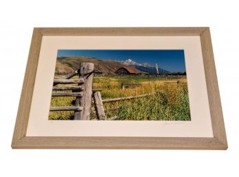 Framed Photograph Of Countryside Barn By Janet Zuckerman