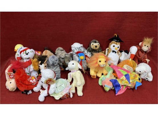 Pile Of Beanie Babies Retired With Tags