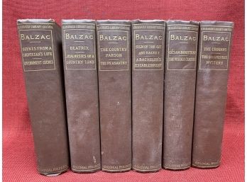 Great Collection Of 6 Honore De Balzac Novels 1901