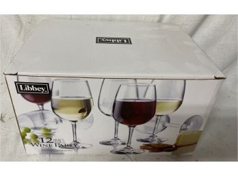 A Dozen Wine Glasses New In Box