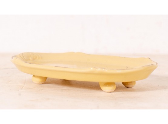 Yellow Footed Soap Dish