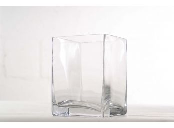 Modernist Glass Cube Vase