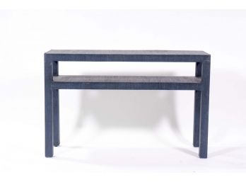 Serena And Lily Fabric Wrapped Console Table