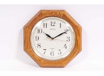 Octagonal Seiko Clock