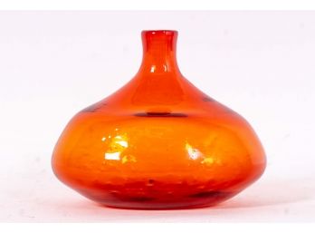 Studio Glass Red-orange Decanter