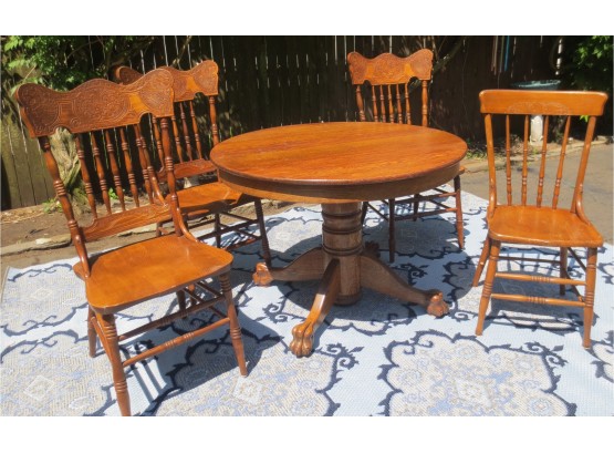 Solid Wood Dining Room Table And Chairs