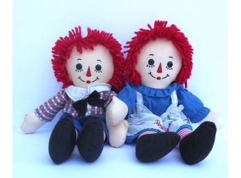 Raggedy Ann And Andy Doll Set