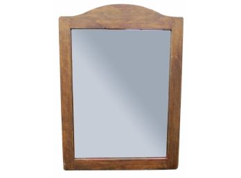 Vintage Small Wood Framed Mirror