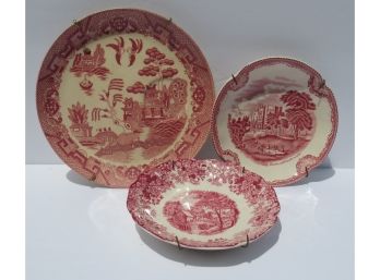 Collection Of 3 Fine China Decorative Plates