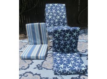 Collection Of 3 Outdoor Lawn Seat Cushions