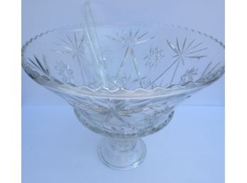 Vintage Glass Punch Bowl Glass 27 Piece Set