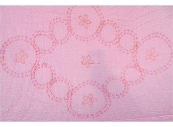 Vintage Bubble Gum Pink Quilt / Coverlet
